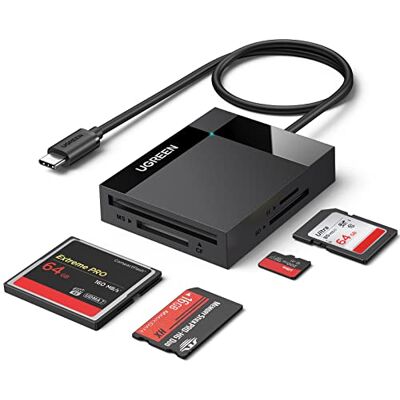 UGREEN USB C SD-kaartlezer MicroSD CF MS compacte 4-in-1 flash-adapter UGREEN USB C SD-kaartlezer MicroSD CF MS compacte 4-in-1 flash-adapter