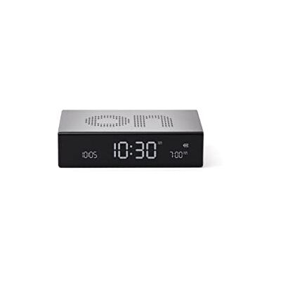 Lexon Flip Premium wekker, omkeerbaar, oplaadbaar, LCD-display, elektroluminescerend, aluminium (metalen pistool) klein Lexon Flip Premium wekker, omkeerbaar, oplaadbaar, LCD-display, elektroluminescerend, aluminium (metalen pistool) klein