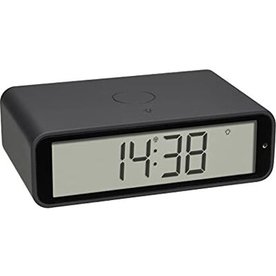 TFA Dostmann Twist 60.2560.10 Radiogestuurde wekker met 180° draaibaar display, alarm met sluimerfunctie, achtergrondverlichting, antraciet TFA Dostmann Twist 60.2560.10 Radiogestuurde wekker met 180° draaibaar display, alarm met sluimerfunctie, achtergrondverlichting, antraciet