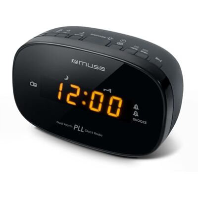 MUSE M-150-CR horloge-radio (FM-PLL, LED-display, ) zwart MUSE M-150-CR horloge-radio (FM-PLL, LED-display, ) zwart