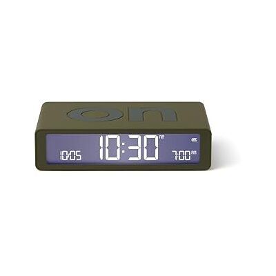 Lexon Flip Classic verlichte ochtendwekker, omkeerbaar, met gezichten aan en snooze-functie, lcd-display en touch-licht, oplaadbaar via USB-C kaki Lexon Flip Classic verlichte ochtendwekker, omkeerbaar, met gezichten aan en snooze-functie, lcd-display en touch-licht, oplaadbaar via USB-C kaki