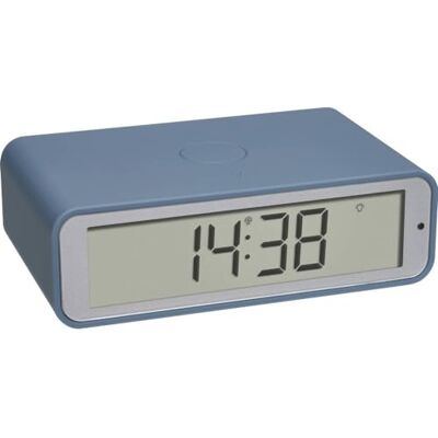 TFA Dostmann Twist 60.2560.06 Digitale wekker met instelbare tijdzone, 12/24-uurs modus, 180° schermrotatie, plat design, blauw TFA Dostmann Twist 60.2560.06 Digitale wekker met instelbare tijdzone, 12/24-uurs modus, 180° schermrotatie, plat design, blauw
