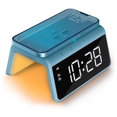 Caliber HCG019QI-PB Qi-laadstation, oceaanblauw, normale grootte Caliber HCG019QI-PB Qi-laadstation, oceaanblauw, normale grootte