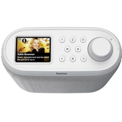 Hama Digitale internetradio, Dab/Dab+/FM, inbouwbaar, Bluetooth, wifi, netvoeding, 2,4 inch kleurendisplay, luidspreker 5 W, wekker, USB-C, hoofdtelefoonuitgang, 3,5 mm jack-ingang wit Hama Digitale internetradio, Dab/Dab+/FM, inbouwbaar, Bluetooth, wifi, netvoeding, 2,4 inch kleurendisplay, luidspreker 5 W, wekker, USB-C, hoofdtelefoonuitgang, 3,5 mm jack-ingang wit