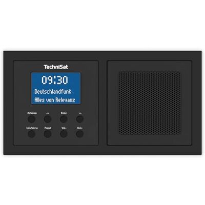 TechniSat Digitradio Up 1 DAB + onderbouwradio voor inbouw in elke dubbele inbouwdoos (DAB, FM, Bluetooth, LCD, dimbaar, wekker, timer, 2W RMS), zwart TechniSat Digitradio Up 1 DAB + onderbouwradio voor inbouw in elke dubbele inbouwdoos (DAB, FM, Bluetooth, LCD, dimbaar, wekker, timer, 2W RMS), zwart