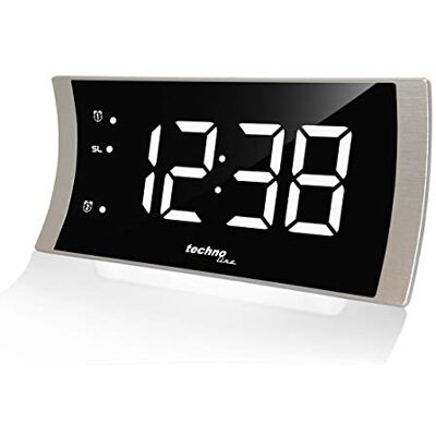 techno line Technoline WT494 Led-wekker, 180 x 96 x 47 mm, zilver/zwart techno line Technoline WT494 Led-wekker, 180 x 96 x 47 mm, zilver/zwart