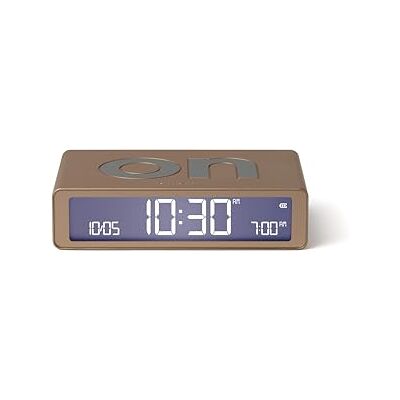 Lexon Flip Classic verlichte ochtendwekker, omkeerbaar, met gezichten aan en snooze-functie, lcd-display en aanraaklicht, oplaadbaar via USB-C goud Lexon Flip Classic verlichte ochtendwekker, omkeerbaar, met gezichten aan en snooze-functie, lcd-display en aanraaklicht, oplaadbaar via USB-C goud