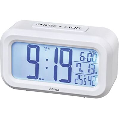 Hama RC 660 Digitale klok met radio, kunststof, wit, M Hama RC 660 Digitale klok met radio, kunststof, wit, M