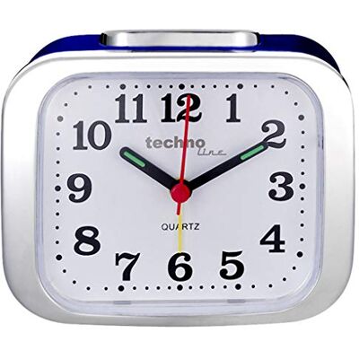 techno line Technoline Geneva Kwartswekker, blauw, metallic, XL techno line Technoline Geneva Kwartswekker, blauw, metallic, XL