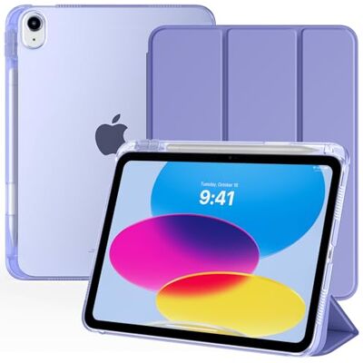 TiMOVO Beschermhoes voor iPad A16 11 inch/10e generatie 10,9 inch Met penhouder, lichte en dunne beschermhoes, doorschijnende achterkant, automatische wekker/slaapfunctie TiMOVO Beschermhoes voor iPad A16 11 inch/10e generatie 10,9 inch Met penhouder, lichte en dunne beschermhoes, doorschijnende achterkant, automatische wekker/slaapfunctie