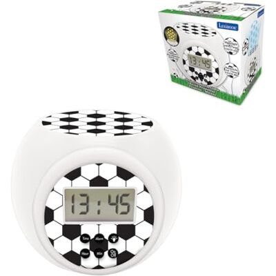 Lexibook RL977FO Projectiewekker Barbie met alarm en sluimerfunctie, nachtlampje met timer, lcd-display, werkt op batterijen, wit/zwart Lexibook RL977FO Projectiewekker Barbie met alarm en sluimerfunctie, nachtlampje met timer, lcd-display, werkt op batterijen, wit/zwart