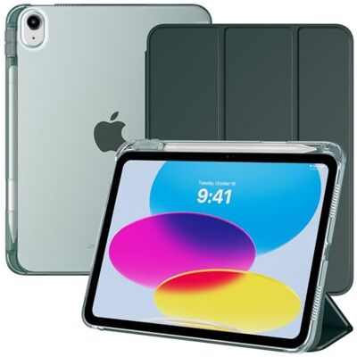 TiMOVO Beschermhoes voor iPad A16 11 inch/10e generatie 10,9 inch Met penhouder, lichte en dunne beschermhoes, doorschijnende achterkant, automatische wekker/slaapfunctie TiMOVO Beschermhoes voor iPad A16 11 inch/10e generatie 10,9 inch Met penhouder, lichte en dunne beschermhoes, doorschijnende achterkant, automatische wekker/slaapfunctie