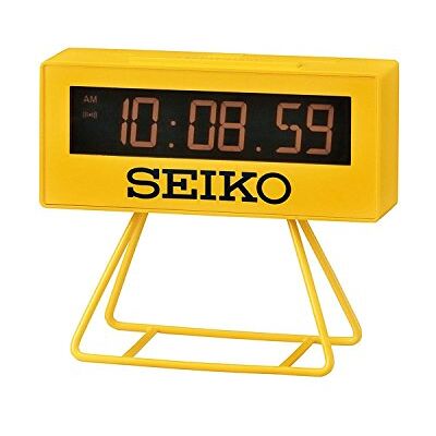 Seiko QHL062Y Digitale wekker Geel Seiko QHL062Y Digitale wekker Geel