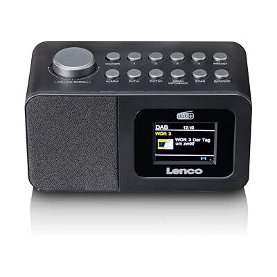 Lenco CR-625BK wekkerradio met DAB+/FM, dimbaar 2,4 inch kleurendisplay, dubbel alarm, slaapfunctie, sluimerfunctie, 30 zenders, AUX-in, zwart Lenco CR-625BK wekkerradio met DAB+/FM, dimbaar 2,4 inch kleurendisplay, dubbel alarm, slaapfunctie, sluimerfunctie, 30 zenders, AUX-in, zwart