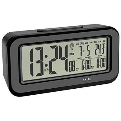 TFA Dostmann Digitale wekker BOXX, met binnentemperatuur, oplaadbaar via USB, kunststof, zwart TFA Dostmann Digitale wekker BOXX, met binnentemperatuur, oplaadbaar via USB, kunststof, zwart