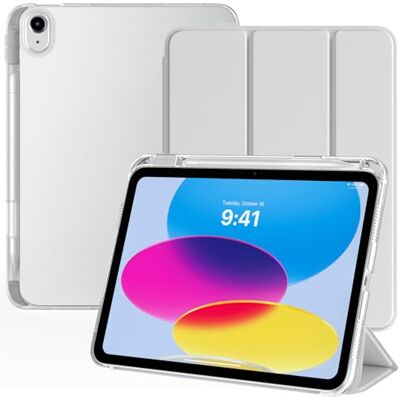 TiMOVO Beschermhoes voor iPad A16 11 inch/10e generatie 10,9 inch Met penhouder, lichte en dunne beschermhoes, doorschijnende achterkant, automatische wekker/slaapfunctie TiMOVO Beschermhoes voor iPad A16 11 inch/10e generatie 10,9 inch Met penhouder, lichte en dunne beschermhoes, doorschijnende achterkant, automatische wekker/slaapfunctie