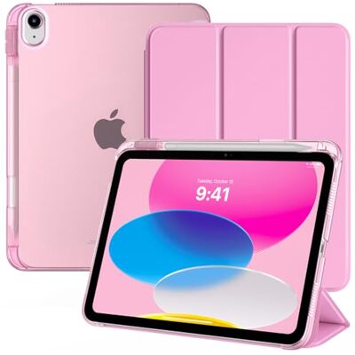 TiMOVO Beschermhoes voor iPad A16 11 inch/10e generatie 10,9 inch, bloemen Met penhouder, lichte en dunne beschermhoes, doorschijnende achterkant, automatische wekker/slaapfunctie TiMOVO Beschermhoes voor iPad A16 11 inch/10e generatie 10,9 inch, bloemen Met penhouder, lichte en dunne beschermhoes, doorschijnende achterkant, automatische wekker/slaapfunctie