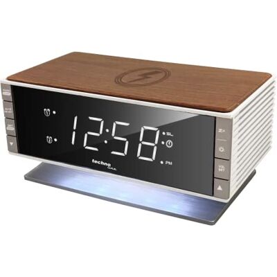 techno line Technoline WT487 LED-radiowekker, compatibel met Qi-compatibele apparaten (draadloos opladen, inductieve oplaadfunctie) techno line Technoline WT487 LED-radiowekker, compatibel met Qi-compatibele apparaten (draadloos opladen, inductieve oplaadfunctie)