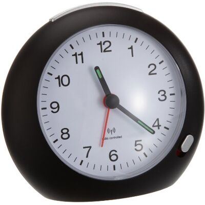 TFA Dostmann 98.1037 analoge wekkerradio met alarm en lichtgevende wijzers, zwart, L 110 x B 48 x H 101 mm TFA Dostmann 98.1037 analoge wekkerradio met alarm en lichtgevende wijzers, zwart, L 110 x B 48 x H 101 mm