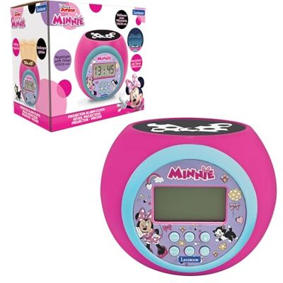 Lexibook , Disney Minnie Wekker met alarm- en sluimerfunctie, nachtlampje met timer, lcd-display, werkt op batterijen, roze, RL977MN Lexibook , Disney Minnie Wekker met alarm- en sluimerfunctie, nachtlampje met timer, lcd-display, werkt op batterijen, roze, RL977MN