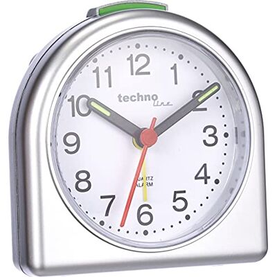 techno line Technoline Geneva kwartswekker, zilver, SD techno line Technoline Geneva kwartswekker, zilver, SD