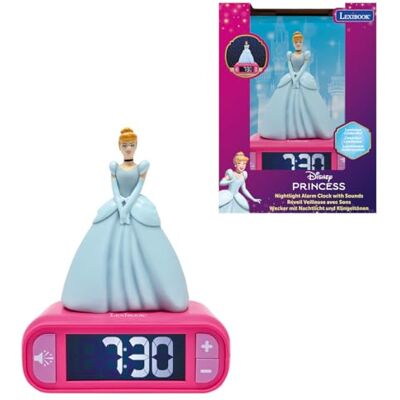 Lexibook Disney Princess digitale wekker voor kinderen met snooze nachtlampje, kinderklok, lichtgevende Disney-prinses, roze RL800DPLXB Lexibook Disney Princess digitale wekker voor kinderen met snooze nachtlampje, kinderklok, lichtgevende Disney-prinses, roze RL800DPLXB