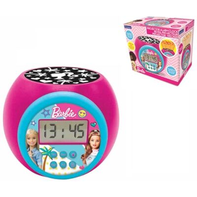 Lexibook RL977BB Wekker met alarm en sluimerfunctie, Barbie, nachtlampje met timer, lcd-display, werkt op batterijen, roze Lexibook RL977BB Wekker met alarm en sluimerfunctie, Barbie, nachtlampje met timer, lcd-display, werkt op batterijen, roze