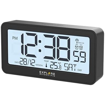 Explore Scientific , Wekkerradio, led-horloge, zwart Explore Scientific , Wekkerradio, led-horloge, zwart