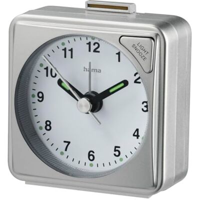 Hama A50 Quartz tafelklok Zilver Vierkant Hama A50 Quartz tafelklok Zilver Vierkant
