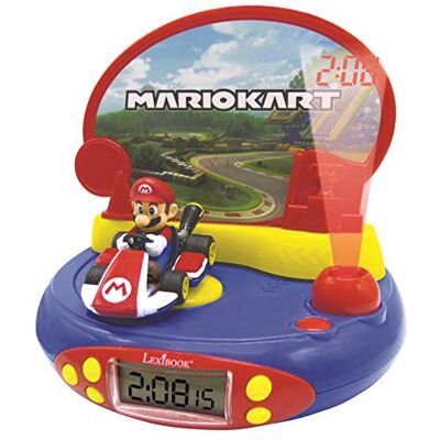 Lexibook Mario Kart 3D-projectiewekker met videospelgeluiden Lexibook Mario Kart 3D-projectiewekker met videospelgeluiden