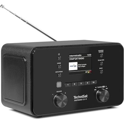 TechniSat DIGITRADIO 550 IR Stereo internetradio (DAB+, FM, WLAN, Bluetooth, app-bediening, wekker) zwart TechniSat DIGITRADIO 550 IR Stereo internetradio (DAB+, FM, WLAN, Bluetooth, app-bediening, wekker) zwart