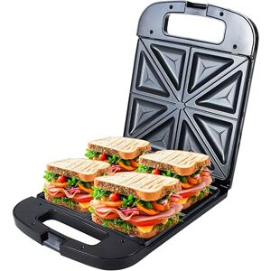 ADLER EUROPE ADLER Sandwichmaker, 2000 W, grote platen 24 x 22 cm voor XL-sandwiches ADLER EUROPE ADLER Sandwichmaker, 2000 W, grote platen 24 x 22 cm voor XL-sandwiches