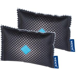 WENKO Luchtontvochtiger voor de auto, 120 g, 2 stuks, set van 2 luchtontvochtigers, silicagel, 9 x 2 x 12,5 cm, wit WENKO Luchtontvochtiger voor de auto, 120 g, 2 stuks, set van 2 luchtontvochtigers, silicagel, 9 x 2 x 12,5 cm, wit