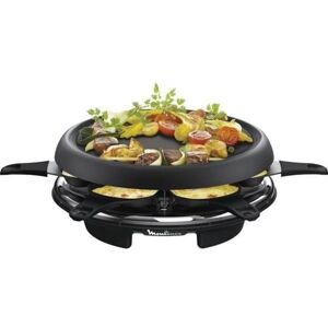 Moulinex Accessimo RE151812 Raclette Plancha Crêpeer, 6 kopjes, zwart Moulinex Accessimo RE151812 Raclette Plancha Crêpeer, 6 kopjes, zwart