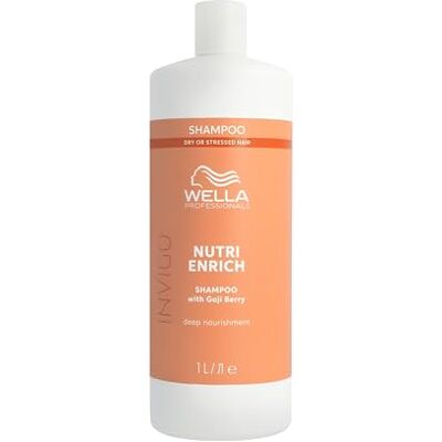 Wella Professionals Invigo Nutri Enrich voedende en hydraterende shampoo voor droog en beschadigd haar, met oliezuur en goji-bessen (1 l) Wella Professionals Invigo Nutri Enrich voedende en hydraterende shampoo voor droog en beschadigd haar, met oliezuur en goji-bessen (1 l)