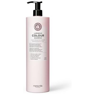 Maria Nila Luminous Colour, Shampoo 1000 ml, Vermindert kleurverlies door wassen, Granaatappel tegen uitdroging, 100% Vegan & Sulfaat-/Parabenvrij Maria Nila Luminous Colour, Shampoo 1000 ml, Vermindert kleurverlies door wassen, Granaatappel tegen uitdroging, 100% Vegan & Sulfaat-/Parabenvrij