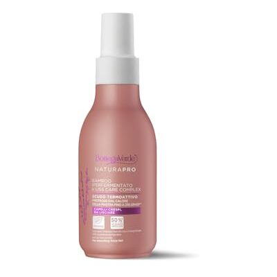 Bottega Verde Hyperfermented Bamboo en LISS CARE COMPLEX Thermoactief schild Beschermt tegen plaque hitte (125 ml) Kinky haar om glad te maken Bottega Verde Hyperfermented Bamboo en LISS CARE COMPLEX Thermoactief schild Beschermt tegen plaque hitte (125 ml) Kinky haar om glad te maken