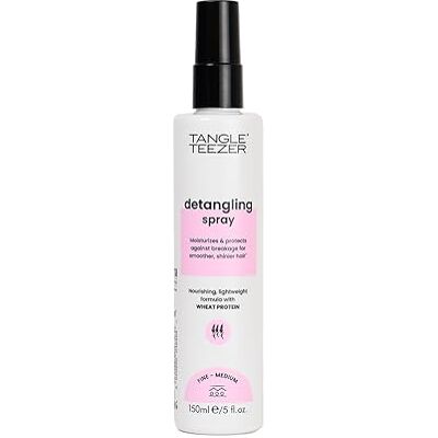 Tangle Teezer Ontwarrende spray voor fijn tot normaal haar, hydrateert, voedt, versterkt, gemaakt met tarwe-eiwit, veganistisch en dierproefvrij, ontwart effectief en zacht Tangle Teezer Ontwarrende spray voor fijn tot normaal haar, hydrateert, voedt, versterkt, gemaakt met tarwe-eiwit, veganistisch en dierproefvrij, ontwart effectief en zacht