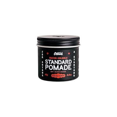 O'Douds Standard Pomade Pomade voor herenhaar, 97 g, sterke fixatie en intensieve glans, veganistische styling op waterbasis met ricinusolie en jojoba-olie, rumgeur en bloedsinaasappel O'Douds Standard Pomade Pomade voor herenhaar, 97 g, sterke fixatie en intensieve glans, veganistische styling op waterbasis met ricinusolie en jojoba-olie, rumgeur en bloedsinaasappel