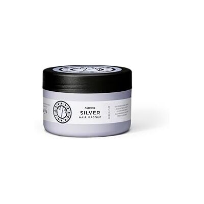 Maria Nila Sheer Silver, haarmasker, 250 ml, neutraliseert goudtinten, paarse pigmenten voor een koude tint, 100% veganistisch en sulfaatvrij/parabenen Maria Nila Sheer Silver, haarmasker, 250 ml, neutraliseert goudtinten, paarse pigmenten voor een koude tint, 100% veganistisch en sulfaatvrij/parabenen