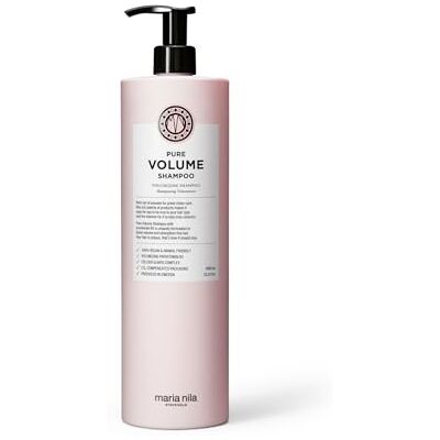 Maria Nila Pure Volume, Shampoo 1000 ml, vitamine B5 geeft volume aan fijn haar, 100% veganistisch en zonder sulfaten/parabenen Maria Nila Pure Volume, Shampoo 1000 ml, vitamine B5 geeft volume aan fijn haar, 100% veganistisch en zonder sulfaten/parabenen