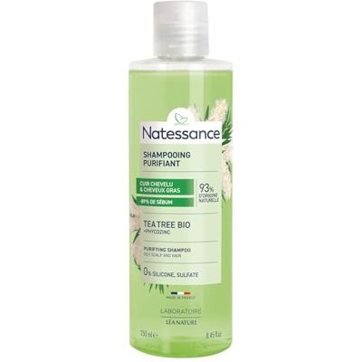 Natessance Reinigende shampoo Tea Tree & Plantaardige keratine Natessance Reinigende shampoo Tea Tree & Plantaardige keratine