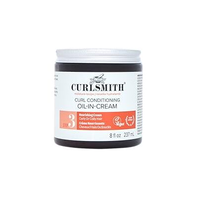 CURLSMITH Curl Conditioning Oil in Cream veganistische conditioner zonder uitspoelen voor krullend en kroeshaar (237 ml) CURLSMITH Curl Conditioning Oil in Cream veganistische conditioner zonder uitspoelen voor krullend en kroeshaar (237 ml)