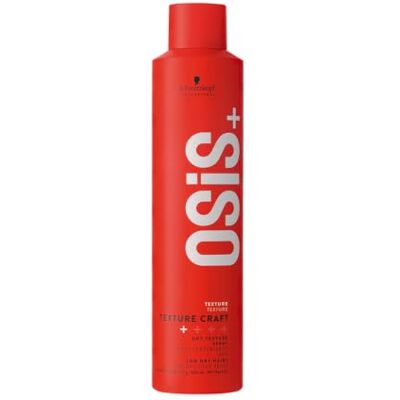 OSiS+ Schwarzkopf Professional OSiS Texture Craft Dry Texture Spray voor lang haar, verhoging van het haarvolume, zacht, hittebescherming, lichte grip, 300 ml OSiS+ Schwarzkopf Professional OSiS Texture Craft Dry Texture Spray voor lang haar, verhoging van het haarvolume, zacht, hittebescherming, lichte grip, 300 ml
