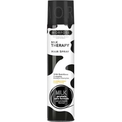 MORFOSE Milk Therapy Hair Styling Spray 75 ml melkachtige lak flexibele grip, voedend, haarglans, langdurige grip professionele kwaliteit uniseks gebruik MORFOSE Milk Therapy Hair Styling Spray 75 ml melkachtige lak flexibele grip, voedend, haarglans, langdurige grip professionele kwaliteit uniseks gebruik