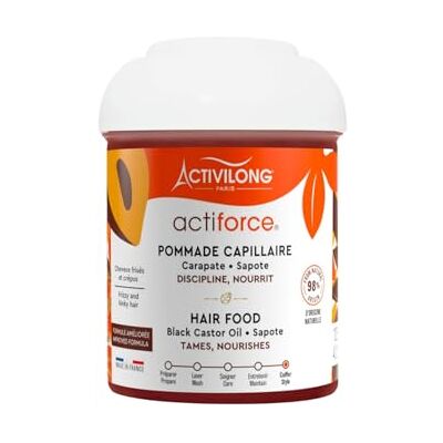 Activilong Hair Food Actiforce – zonder uitspoelen – krullend en kroeshaar – 98% natuurlijke ingrediënten – zonder parabenen, siliconen en minerale olie – gemaakt in Frankrijk – 125 ml Activilong Hair Food Actiforce – zonder uitspoelen – krullend en kroeshaar – 98% natuurlijke ingrediënten – zonder parabenen, siliconen en minerale olie – gemaakt in Frankrijk – 125 ml