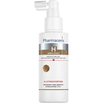Pharmaceris H Stimuforten, Intensieve Haargroei Stimulerende Spray, Behandeling van Haaruitval, Vrouwen Mannen voor Gevoelige Hoofdhuid, 125 ml Pharmaceris H Stimuforten, Intensieve Haargroei Stimulerende Spray, Behandeling van Haaruitval, Vrouwen Mannen voor Gevoelige Hoofdhuid, 125 ml