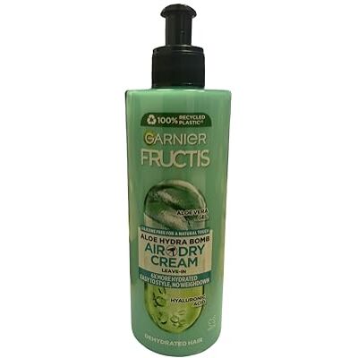Garnier Fructis Vochtinbrengende behandeling zonder uitspoelen, voor normaal haar, licht effect, met aloë vera gel en plantaardige glycerine, aloë hydra bomb, 400 ml Garnier Fructis Vochtinbrengende behandeling zonder uitspoelen, voor normaal haar, licht effect, met aloë vera gel en plantaardige glycerine, aloë hydra bomb, 400 ml