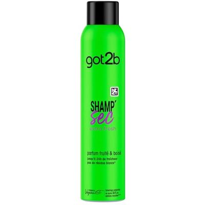 Got2B Schwarzkopf Shamp' Dry Express-shampoo, extra frisheid en 48 uur geur, veganistische formule zonder witte resten voor onmiddellijke verfrissing, 200 ml Got2B Schwarzkopf Shamp' Dry Express-shampoo, extra frisheid en 48 uur geur, veganistische formule zonder witte resten voor onmiddellijke verfrissing, 200 ml