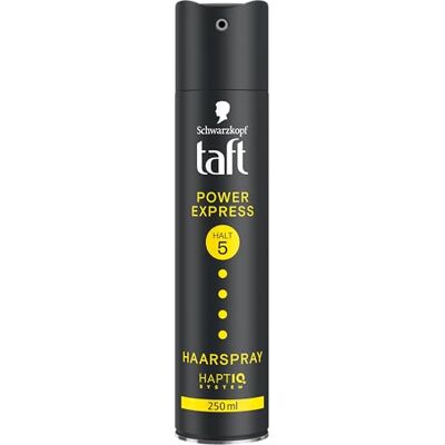 TAFT Schwarzkopf Power Express haarspray (250 ml) Houding 5 Voor alle haartypes Direct droog Veganistische formule TAFT Schwarzkopf Power Express haarspray (250 ml) Houding 5 Voor alle haartypes Direct droog Veganistische formule